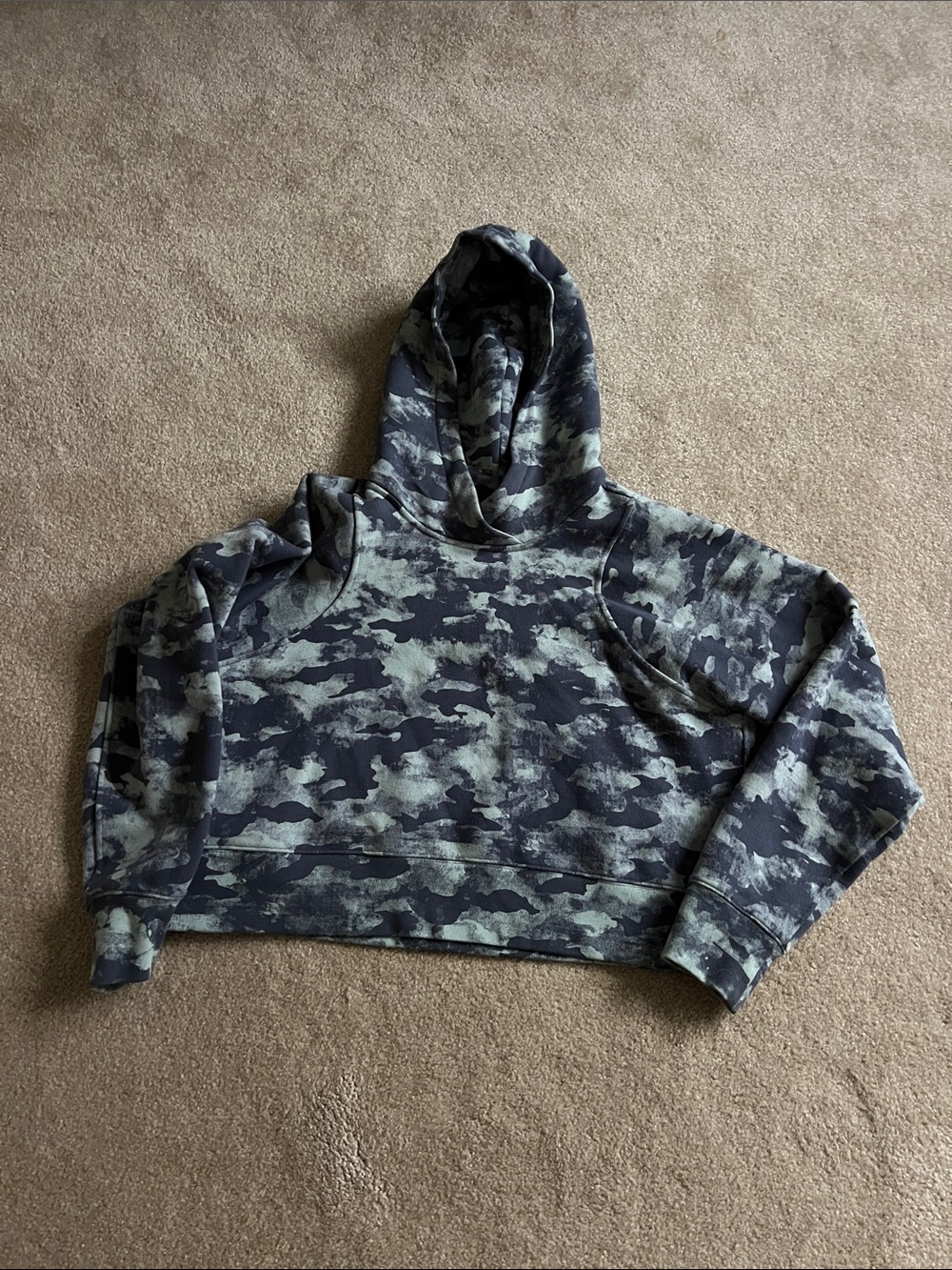 Lululemon Hooded Pullover Sweater - Gray/Blue